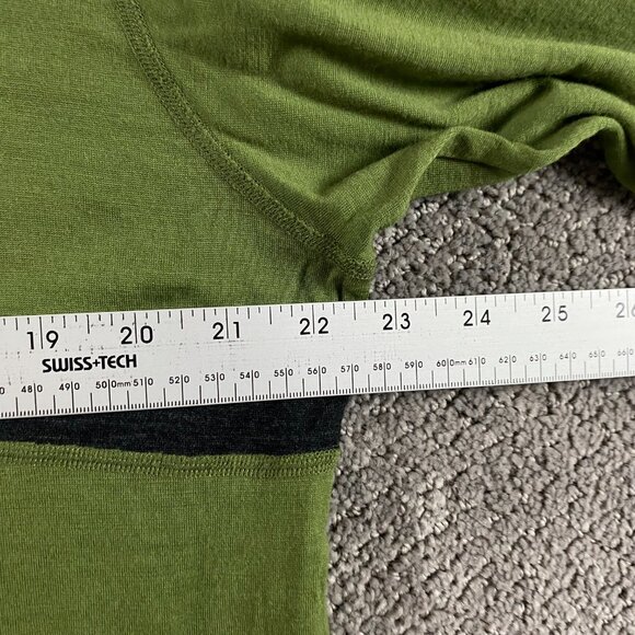 Ibex 1/4 Zip Pullover Sweater Top Men's XL Merino Wool Green Base Layer - Picture 10 of 11
